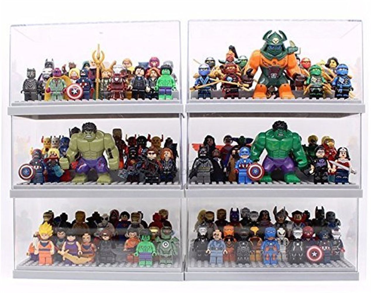 Display Case Box 2 3 Step Perspex Dust Proof Show Toy Figures Display Case Box 2 3 Step Perspex Dust Proof Show Toy Figures 5colors
